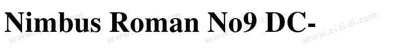 Nimbus Roman No9 DC字体转换